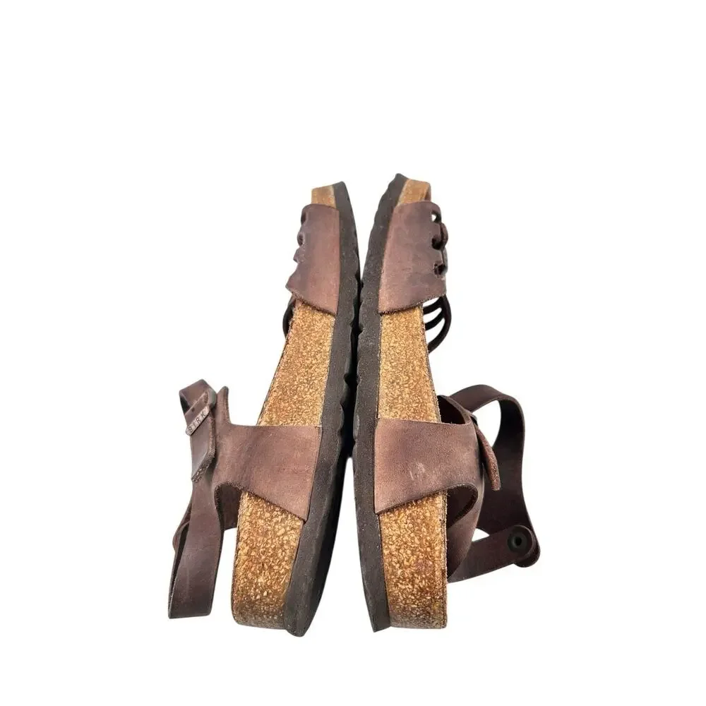 Unique Birkenstock Brown Strappy Leather Sandals